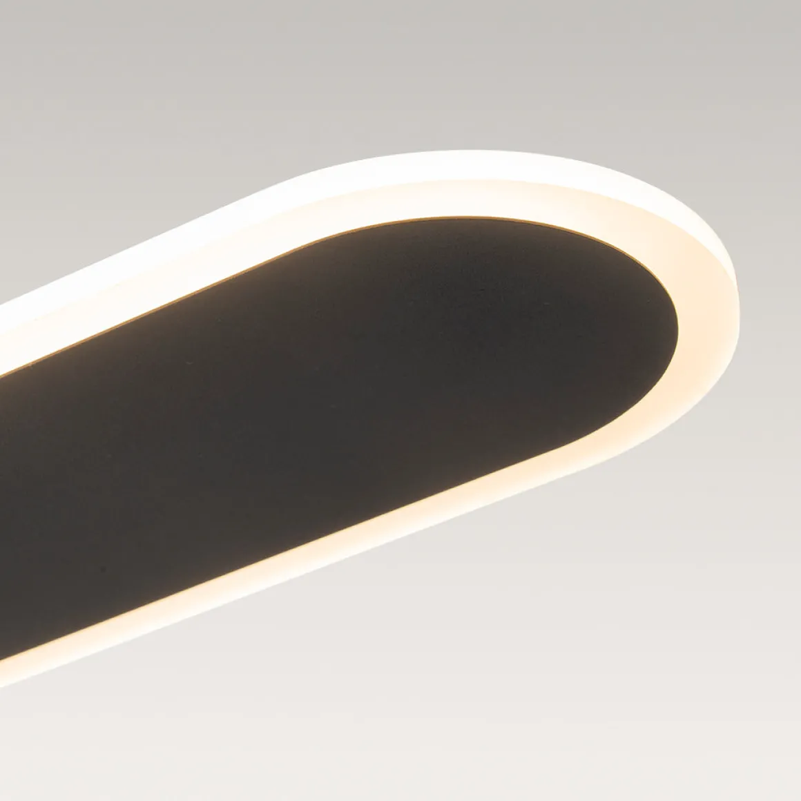 Contemporary Long Oval Warm Dimmable LED Ceiling Light