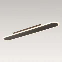 Contemporary Long Oval Warm Dimmable LED Ceiling Light
