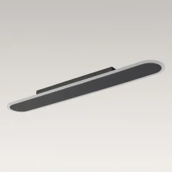Contemporary Long Oval Warm Dimmable LED Ceiling Light