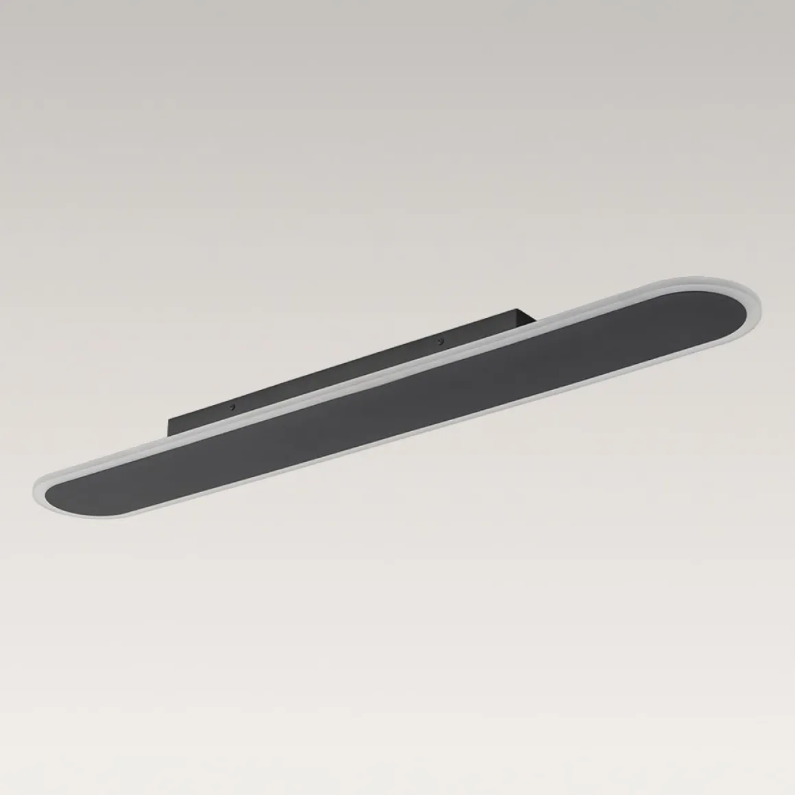 Contemporary Long Oval Warm Dimmable LED Ceiling Light