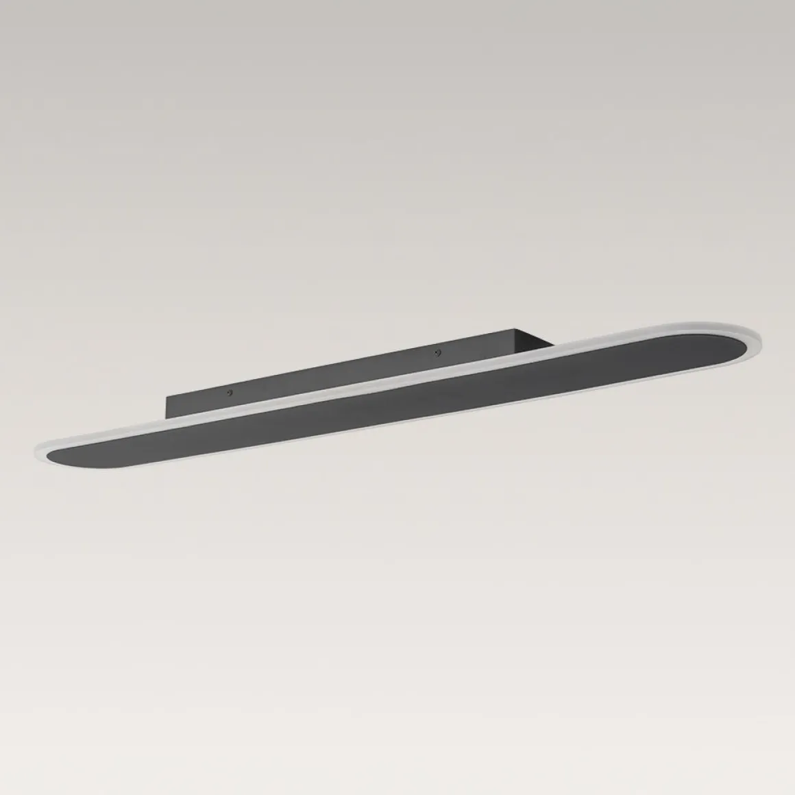 Contemporary Long Oval Warm Dimmable LED Ceiling Light