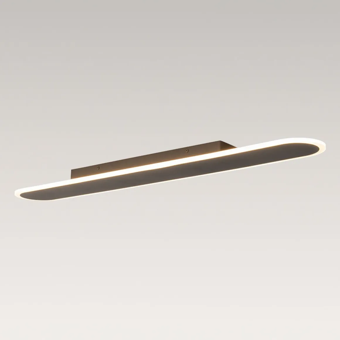 Contemporary Long Oval Warm Dimmable LED Ceiling Light