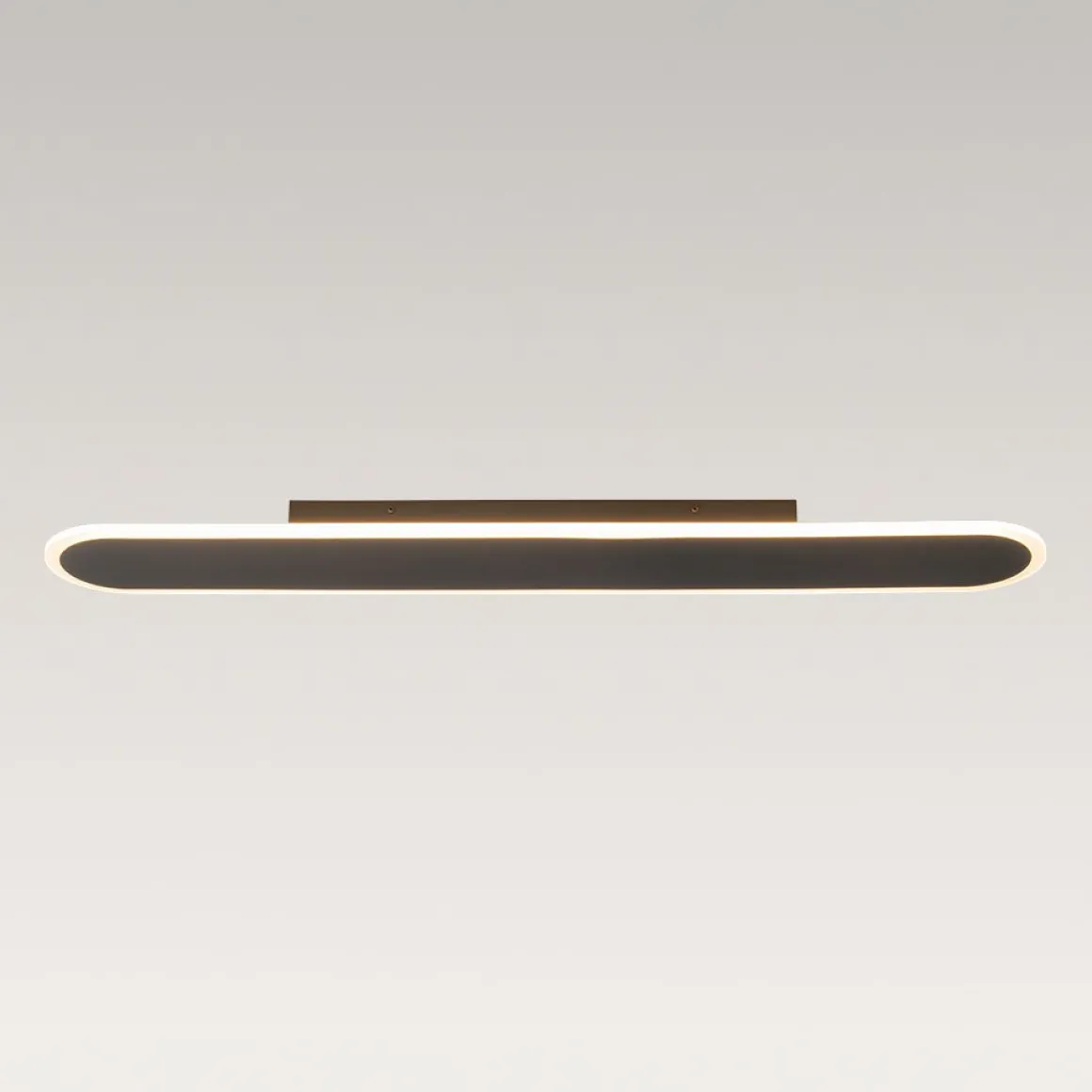 Contemporary Long Oval Warm Dimmable LED Ceiling Light