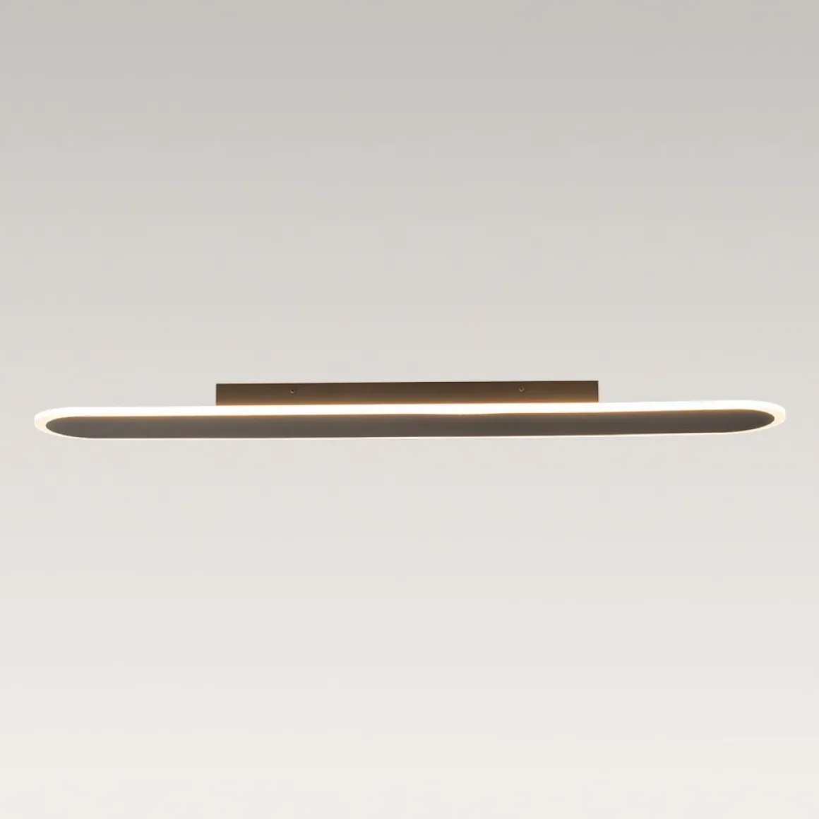 Contemporary Long Oval Warm Dimmable LED Ceiling Light