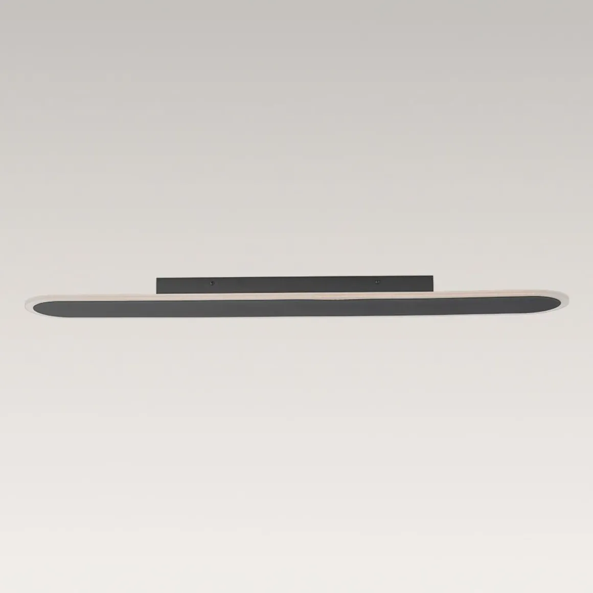 Contemporary Long Oval Warm Dimmable LED Ceiling Light