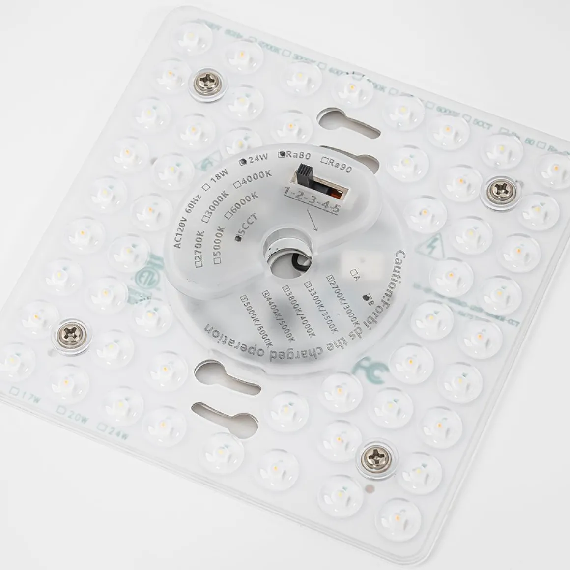 Contemporary Wood Round Dimmable LED Ceiling Light