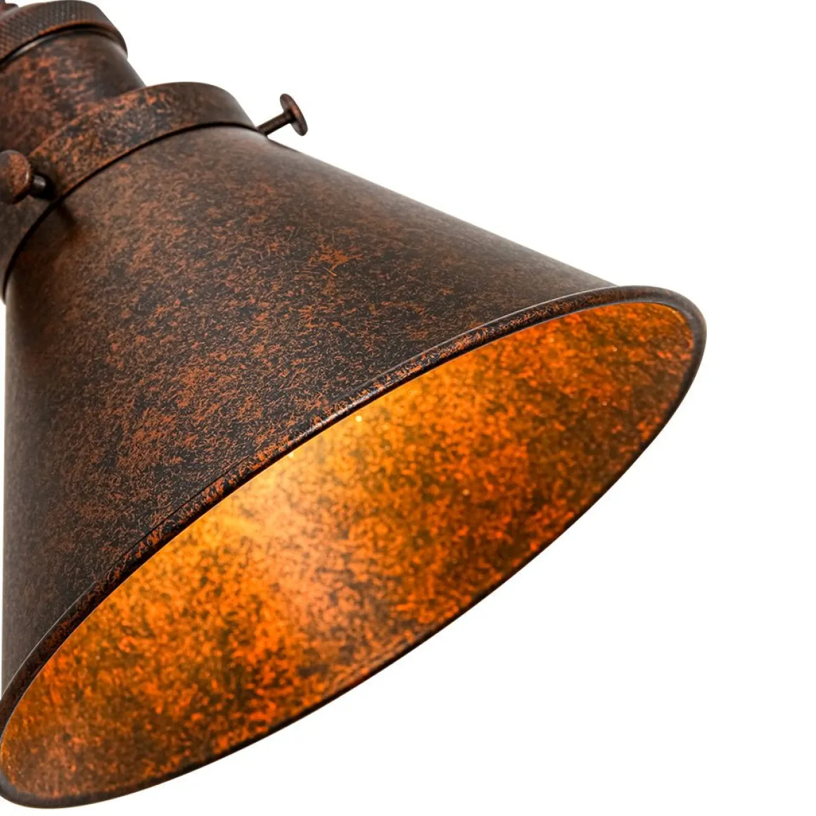 Copper Adjustable Head Cone Wall Sconce Ceiling Light