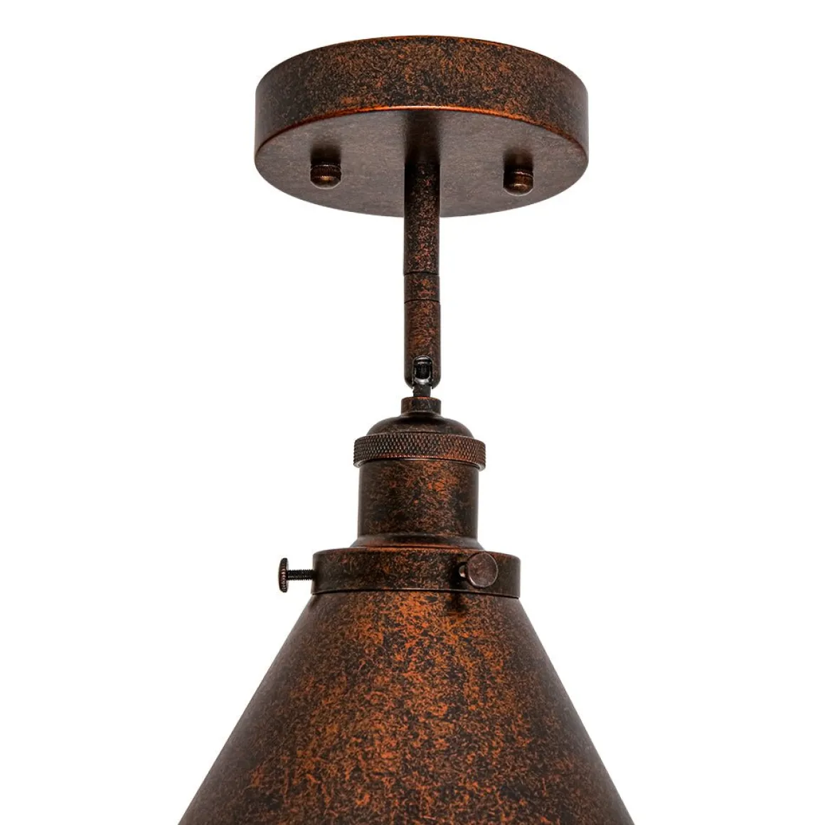Copper Adjustable Head Cone Wall Sconce Ceiling Light