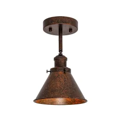 Copper Adjustable Head Cone Wall Sconce Ceiling Light