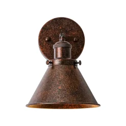Copper Adjustable Head Cone Wall Sconce Ceiling Light
