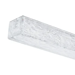 Crystal Resin Art Dimmable LED Linear Island Chandelier
