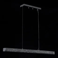 Crystal Resin Art Dimmable LED Linear Island Chandelier