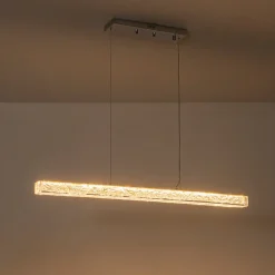 Crystal Resin Art Dimmable LED Linear Island Chandelier