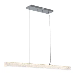 Crystal Resin Art Dimmable LED Linear Island Chandelier