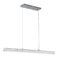 Crystal Resin Art Dimmable LED Linear Island Chandelier