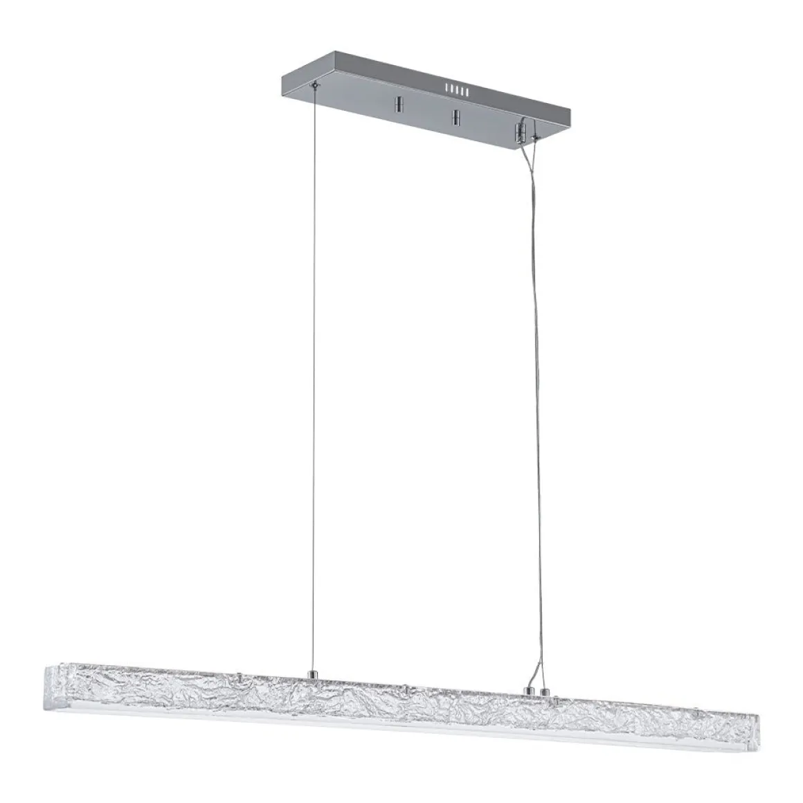 Crystal Resin Art Dimmable LED Linear Island Chandelier