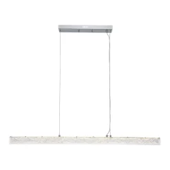 Crystal Resin Art Dimmable LED Linear Island Chandelier