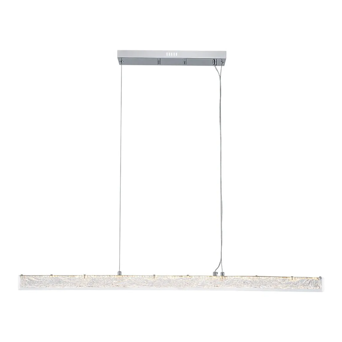 Crystal Resin Art Dimmable LED Linear Island Chandelier
