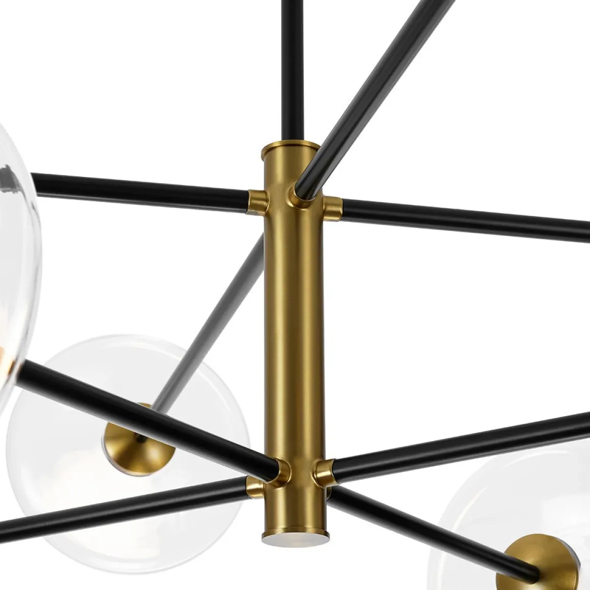 Designer Dimmable LED 8-light Glass Tiered Sputnik Chandelier