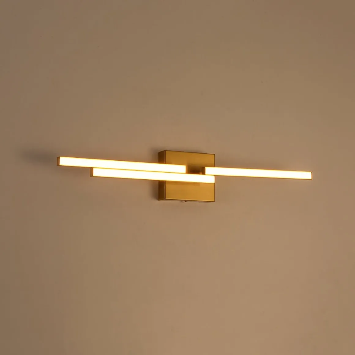 Designer 3-Light Tetris Linear Dimmable LED Vanity Wall Sconce