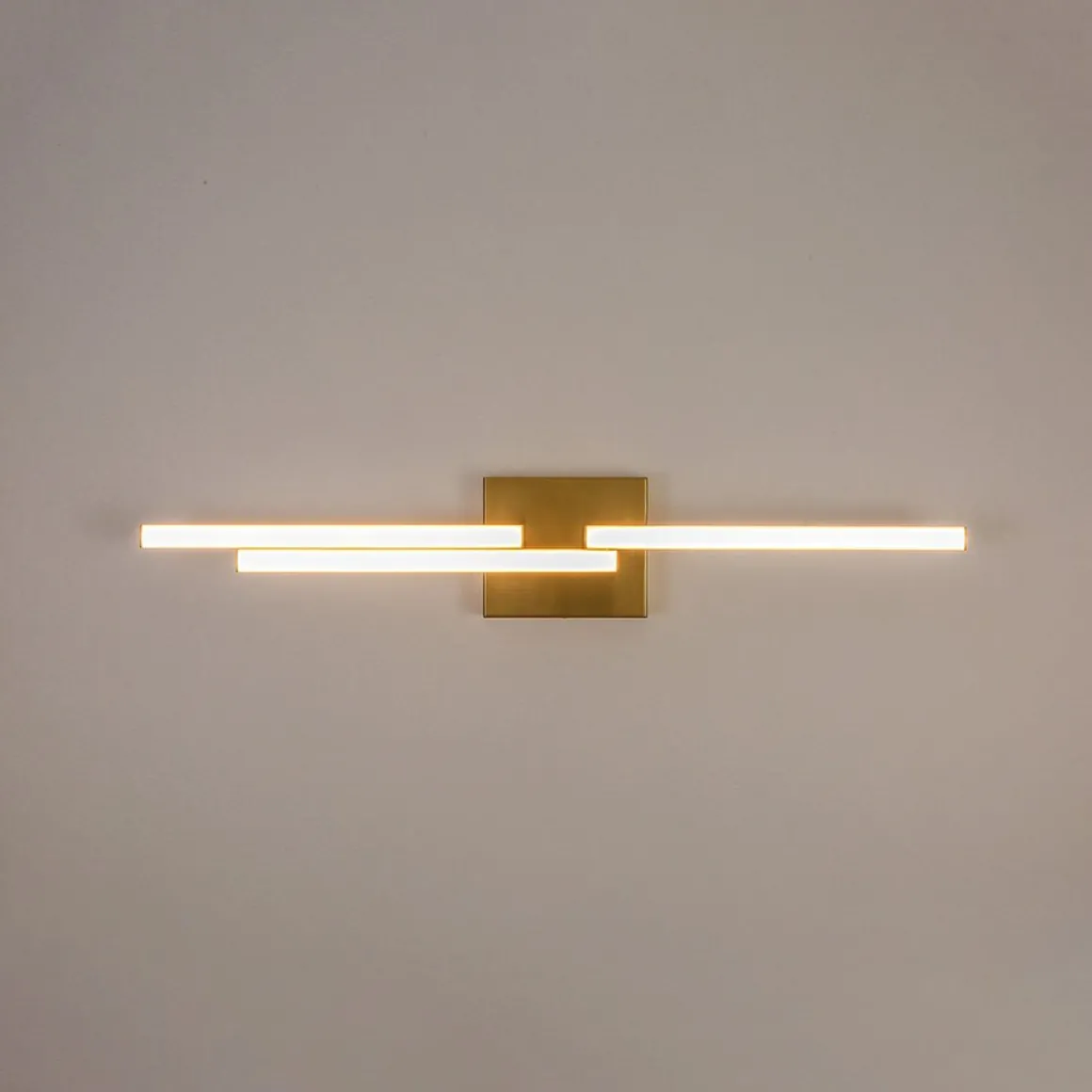 Designer 3-Light Tetris Linear Dimmable LED Vanity Wall Sconce