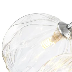 Dimmable Cluster Sculpture Texture Glass Globe Bubble Chandelier