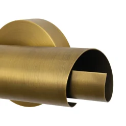 Dimmable LED Aged Brass Up Down Metal Tube Wall Sconce