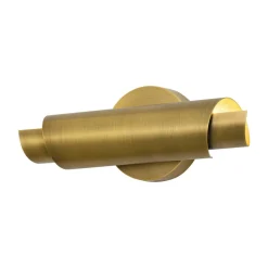 Dimmable LED Aged Brass Up Down Metal Tube Wall Sconce