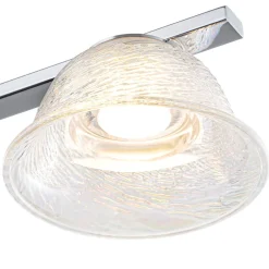 Dimmable LED Iridescent Glass Bell Island Chandelier