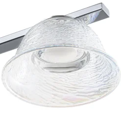 Dimmable LED Iridescent Glass Bell Island Chandelier