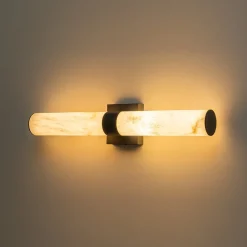 Dimmable LED Marble Tube Linear Bathroom Wall Sconce