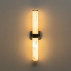 Dimmable LED Marble Tube Linear Bathroom Wall Sconce