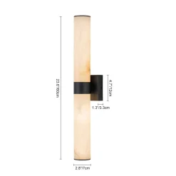 Dimmable LED Marble Tube Linear Bathroom Wall Sconce