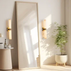 Dimmable LED Marble Tube Linear Bathroom Wall Sconce