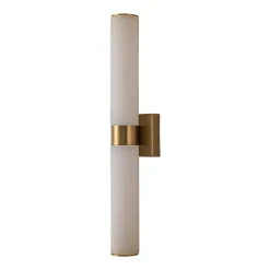 Dimmable LED Marble Tube Linear Bathroom Wall Sconce