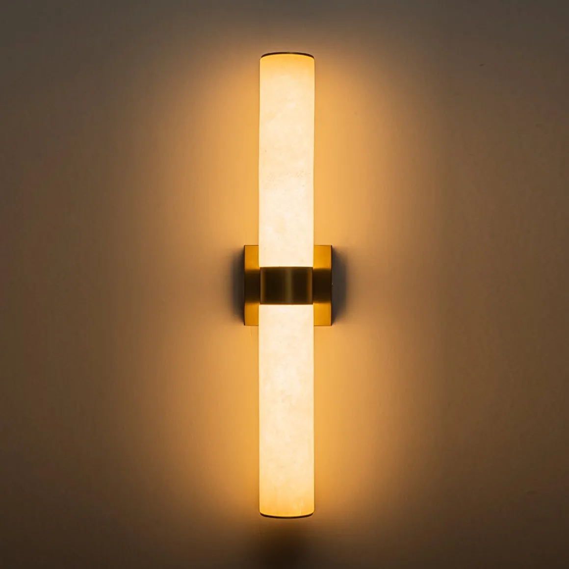 Dimmable LED Marble Tube Linear Bathroom Wall Sconce