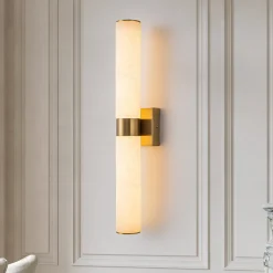 Dimmable LED Marble Tube Linear Bathroom Wall Sconce