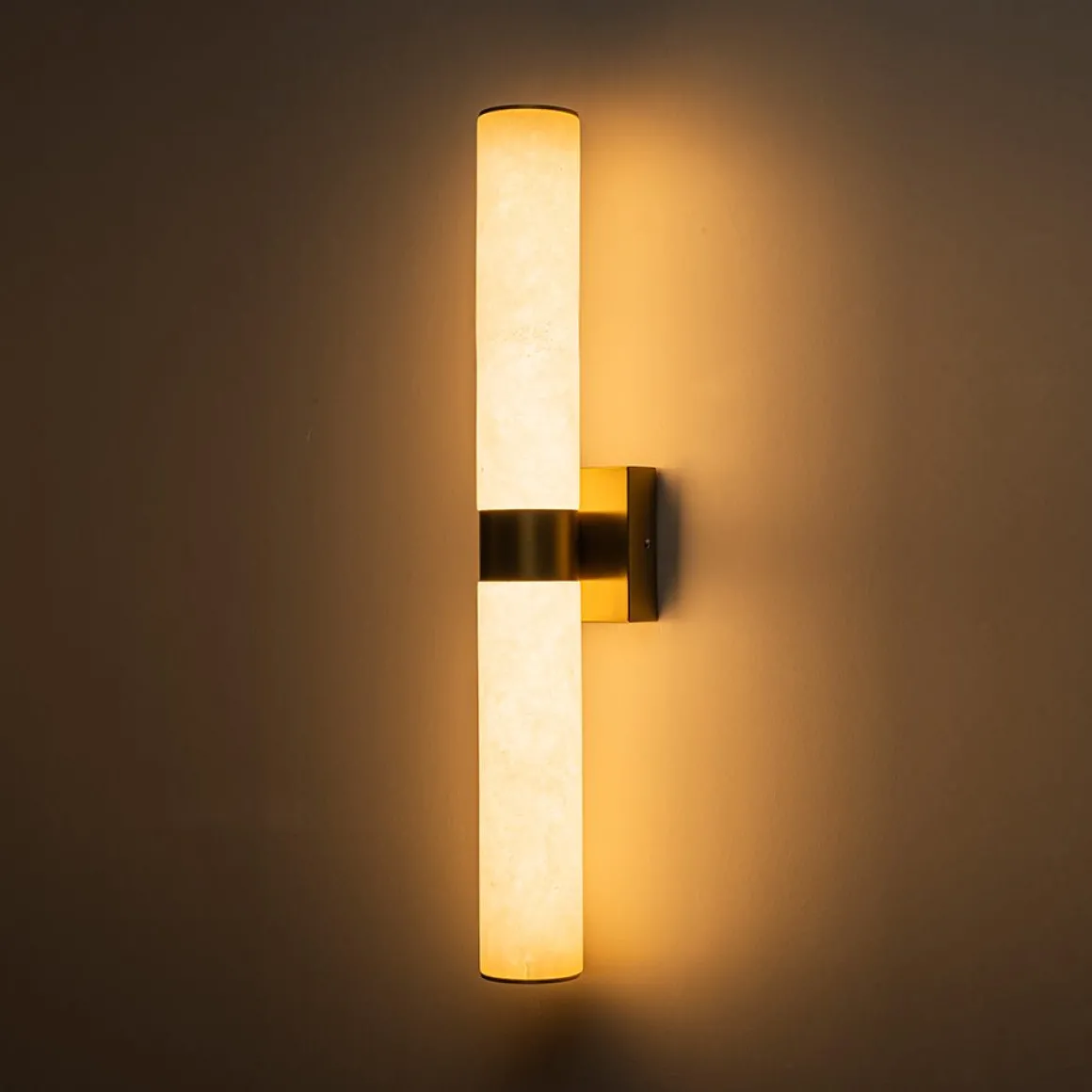 Dimmable LED Marble Tube Linear Bathroom Wall Sconce