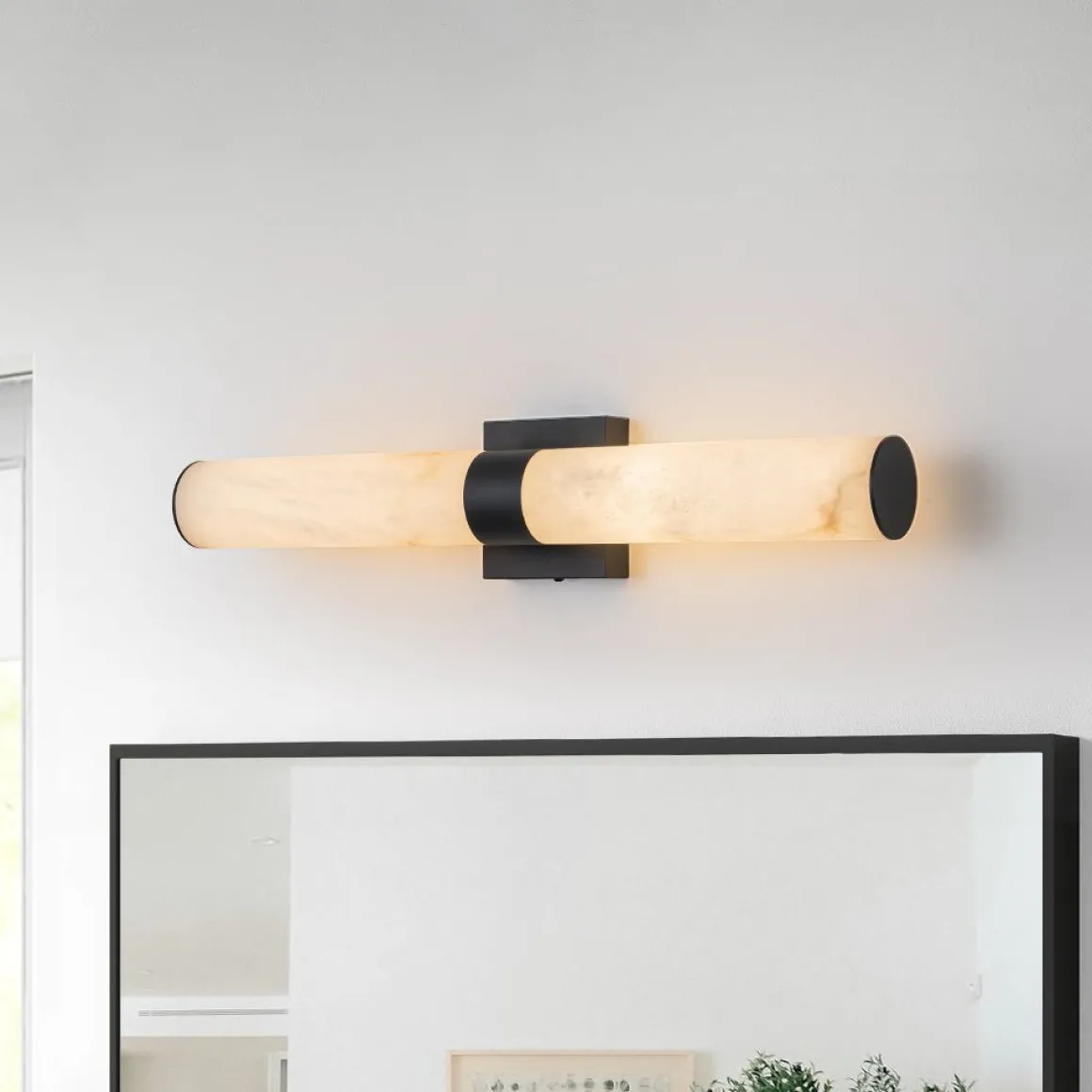 Dimmable LED Marble Tube Linear Bathroom Wall Sconce