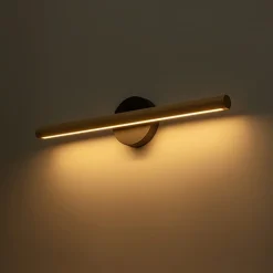 Dimmable LED Rotatable Linear Wooden Vanity Sconce Picture Light