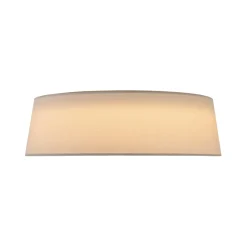 Dimmable LED White Fabric Milky Glass Drum Ceiling Light