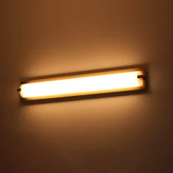 Dimmable LED Wide Linear Frosted Glass Tube Vanity Wall Lamp