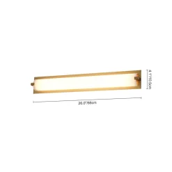 Dimmable LED Wide Linear Frosted Glass Tube Vanity Wall Lamp