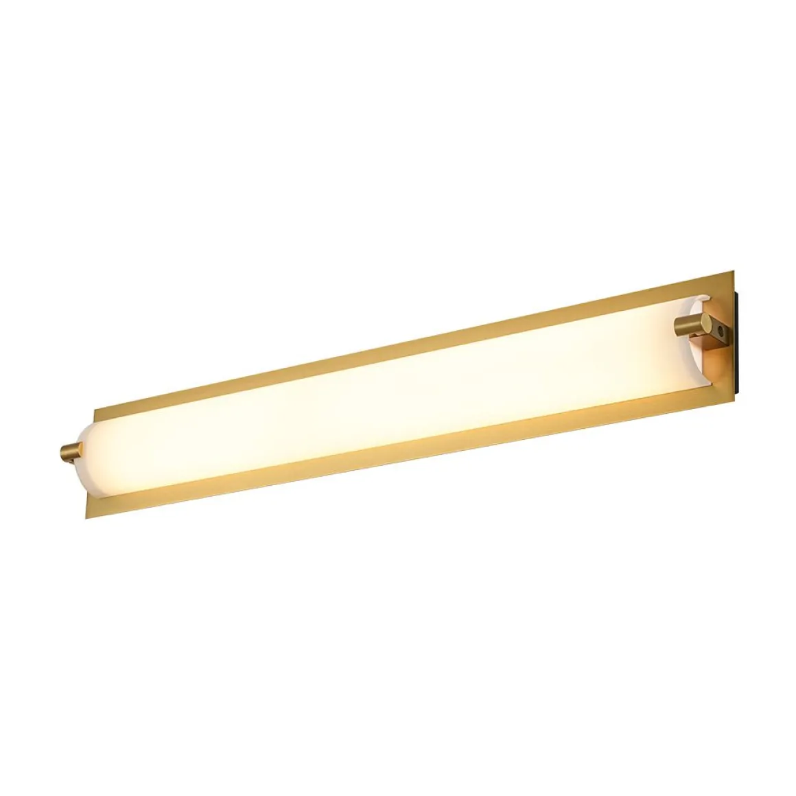 Dimmable LED Wide Linear Frosted Glass Tube Vanity Wall Lamp