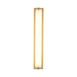 Dimmable LED Wide Linear Frosted Glass Tube Vanity Wall Lamp
