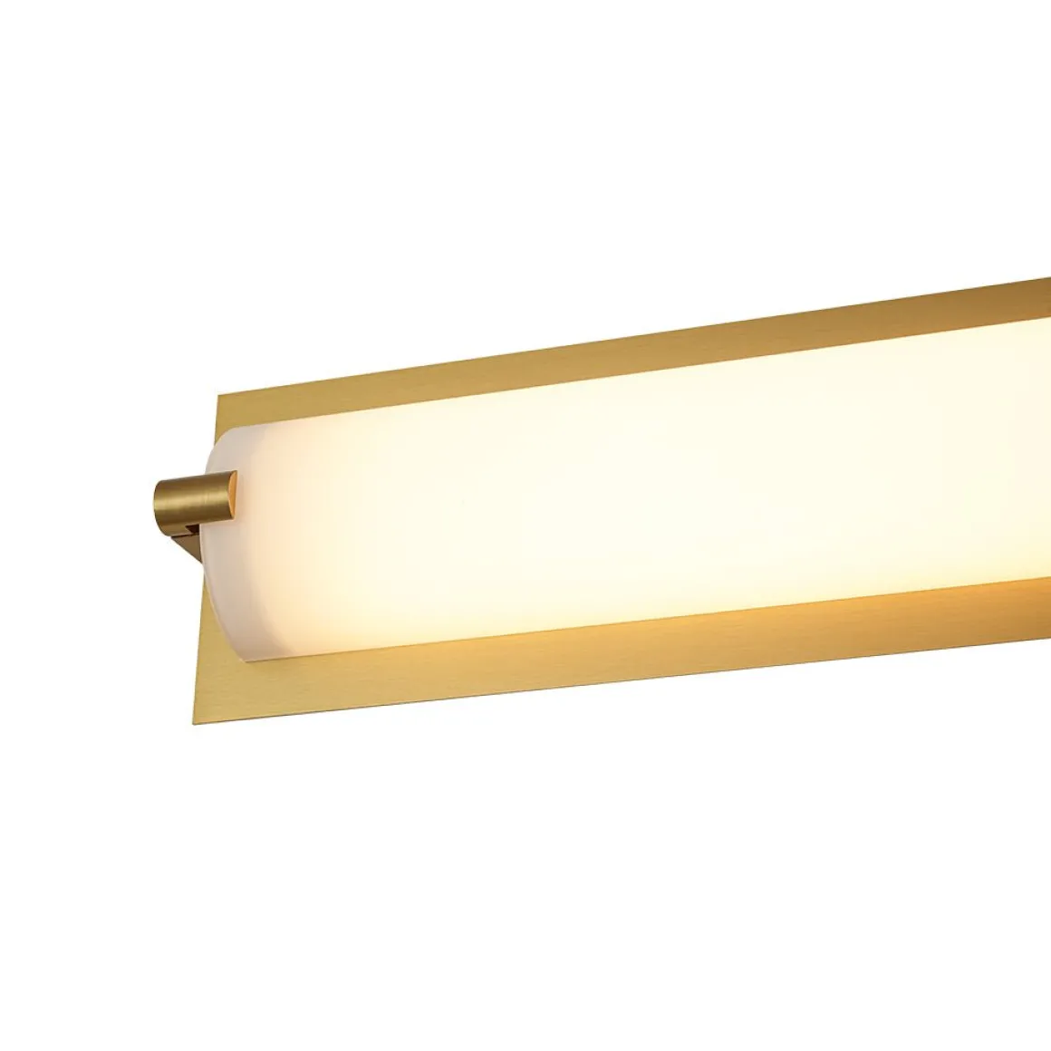 Dimmable LED Wide Linear Frosted Glass Tube Vanity Wall Lamp