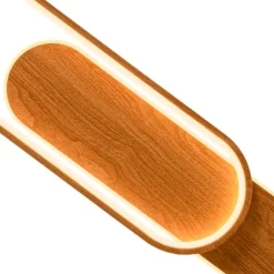 Dimmable LED Wood Linear Oval Semi Flush Adjustable Spotlight
