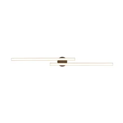 Dimmable 2-Light Long Strip Linear LED Flush Mount