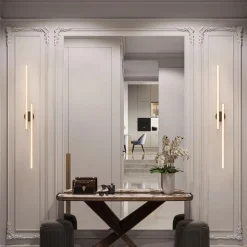 Dimmable 2-Light Long Strip Linear LED Flush Mount