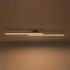 Dimmable 2-Light Long Strip Linear LED Flush Mount